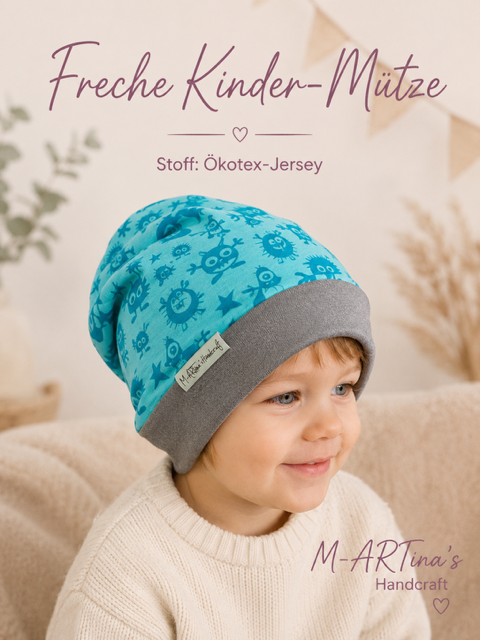 "Monster"-Beanie Gr. 50