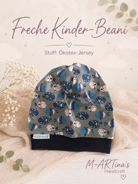 "Fisch" - Beanie Gr. 56